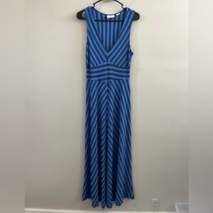 Maeve Blue Sleeveless V-Neck Sundress